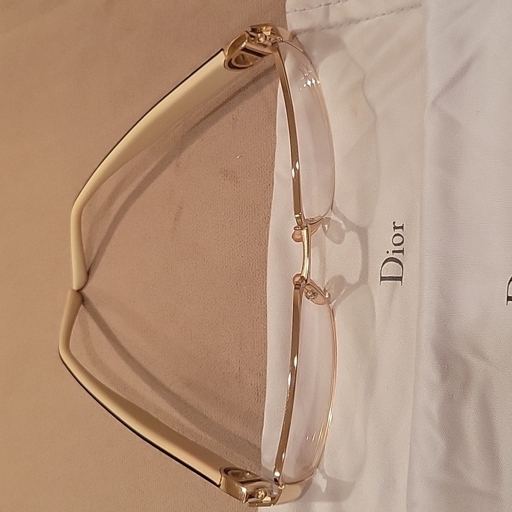 Gold Dior Glasses